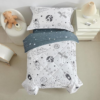 DuShow 4 Piece Toddler Bedding Set - Image 3