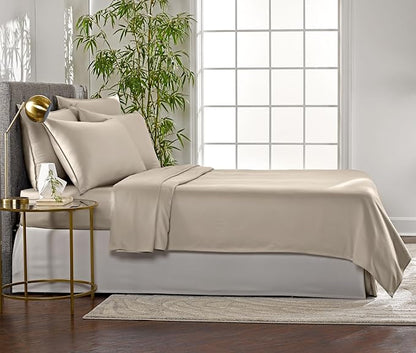 Pure Bamboo Full Sheets, Genuine 100% Organic Viscose Derived from Bamboo Bed - Image 4