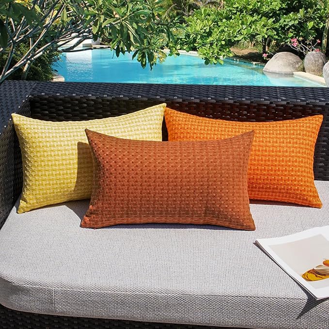 Kevin Textile Fall Outdoor Waterproof Throw Pillow Covers Pack of 2 Farmhouse - Image 7
