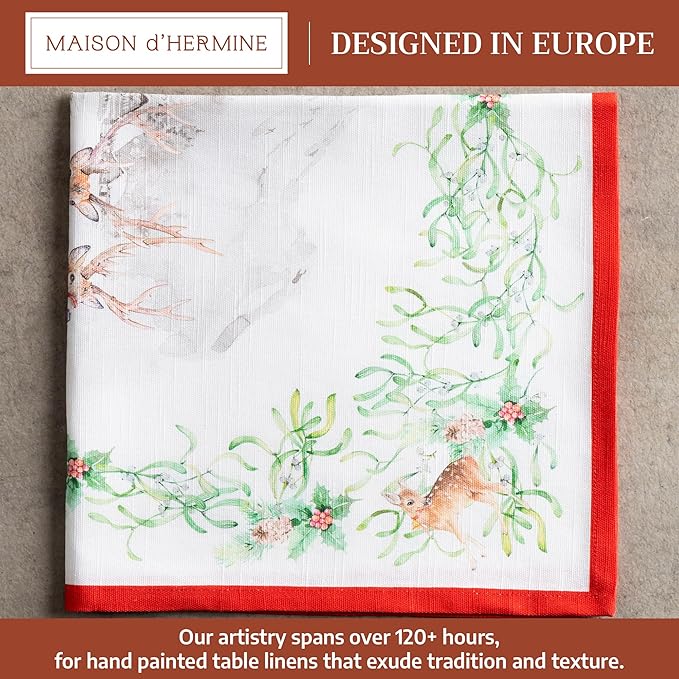Maison d' Hermine Cloth Napkins Set of 4 100% Cotton - Image 2