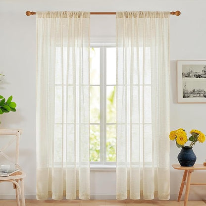Deconovo Linen Sheer Curtains by Deconovo