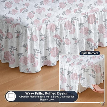 Cottington Lane Ruffled Bed Skirt King Size - Image 7