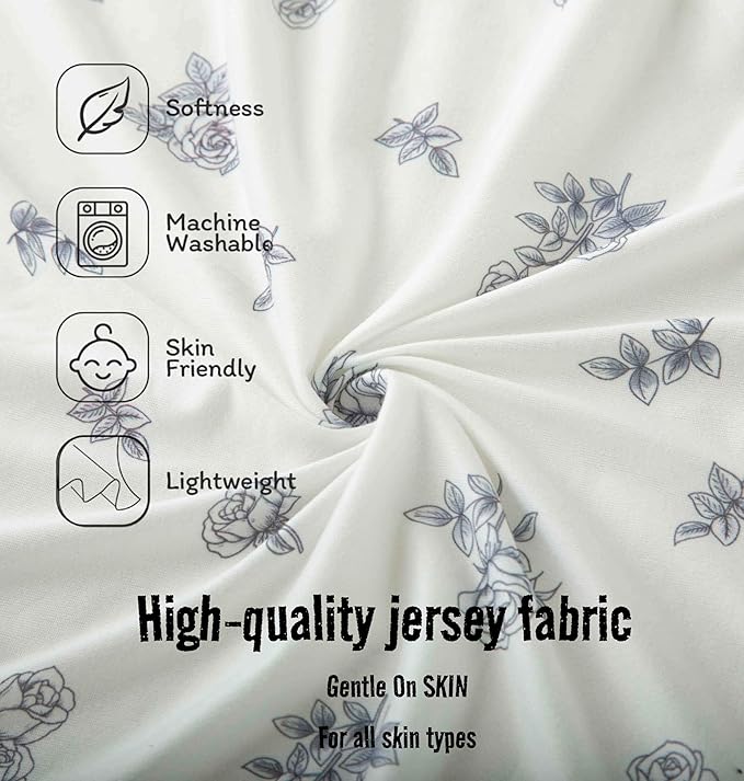 SDY Jersey Bassinet Sheets for Baby Boys and Girls, 32 "x 16 "x 4", 2 Pack - Image 4