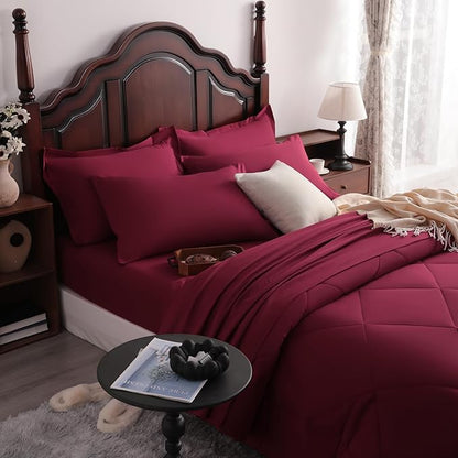 NTBAY Queen Comforter Set with Sheets, 7 Pieces Soft and Breathable Queen - Image 6
