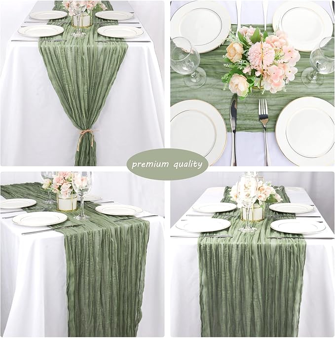 12 Pack Boho Gauze Table Runner - Image 5