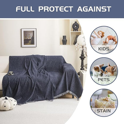 MEETSKY Couch Cover 91 Inch Large Couch Covers - Image 3