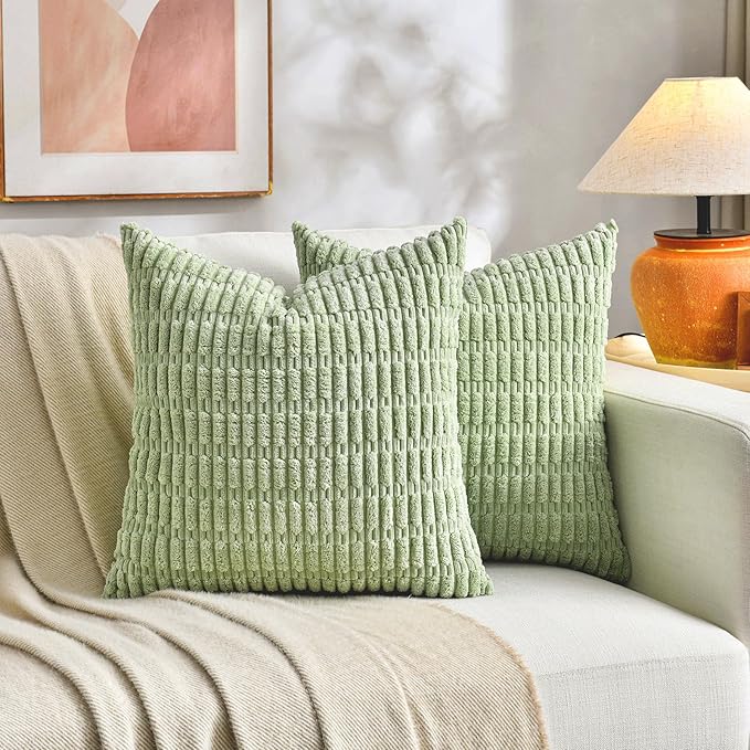 Fancy Homi Set of 4 Spring Boho Decorative Throw Pillow Covers 22x22 Inch - Image 5