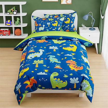 SANDJEST Dinosaur Design Duvet Cover Sets Twin Size by SANDJEST