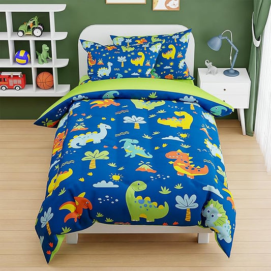SANDJEST Dinosaur Design Duvet Cover Sets Twin Size by SANDJEST