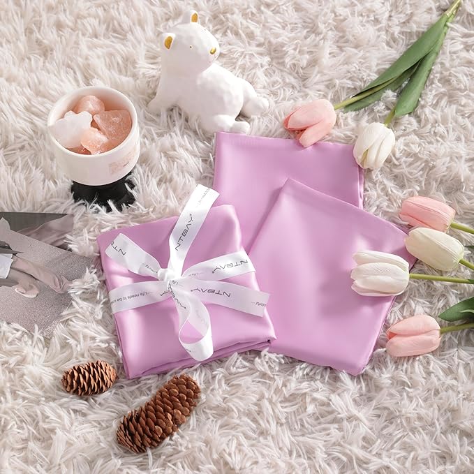 NTBAY Zippered Silk Satin Toddler Pillowcases - Image 5