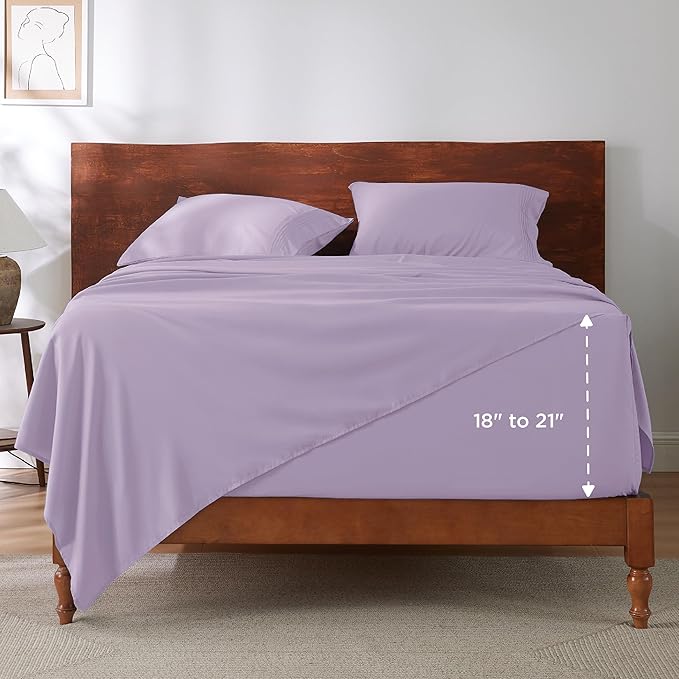 Bedsure Deep Pocket Full Size Bed Sheets Set - Image 8