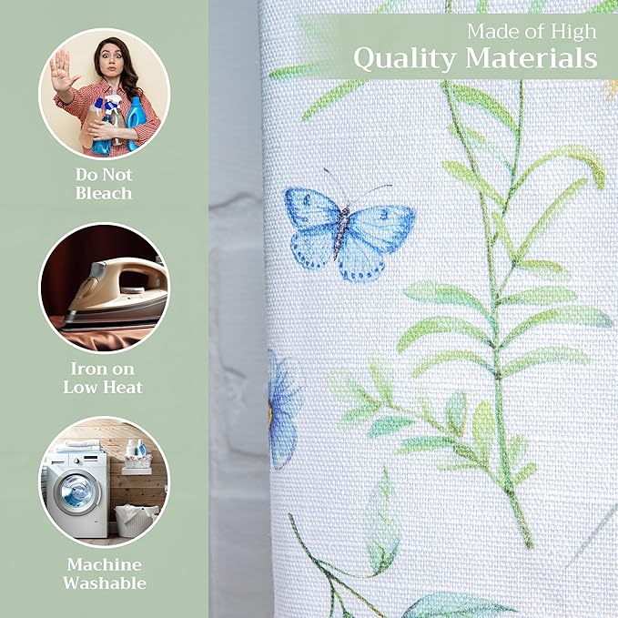 Maison d' Hermine Kitchen Towels Set of 3 100% Cotton 27.50" x 20" Reusable - Image 3