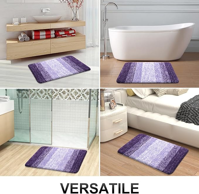 OLANLY Bathroom Runner Rugs 47x17, Extra Soft Absorbent Microfiber Bath Rugs - Image 6