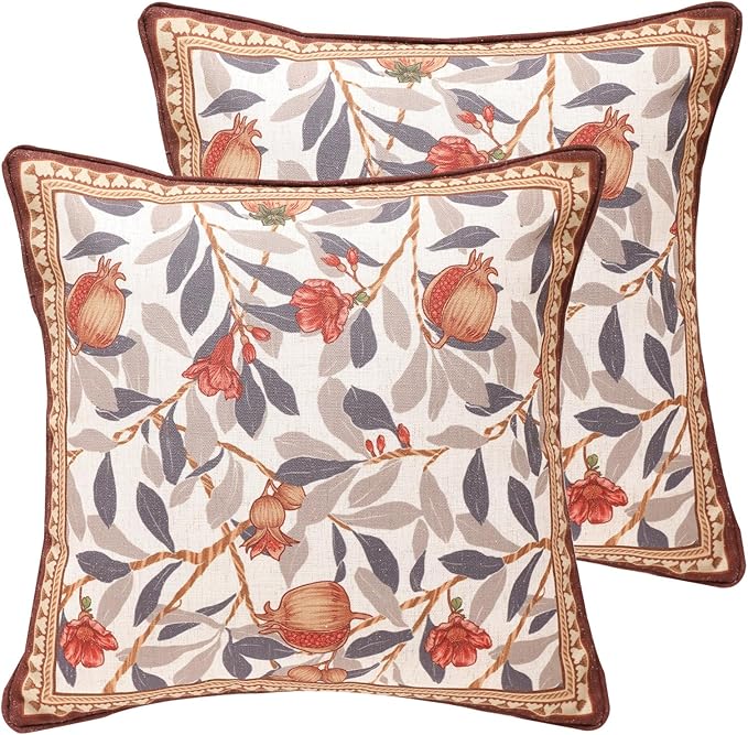 patdrea Designer Throw Pillow Covers Set of 2, Decorative Square Pillowcases by Welcometopatdrea