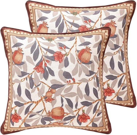 patdrea Designer Throw Pillow Covers Set of 2, Decorative Square Pillowcases by Welcometopatdrea
