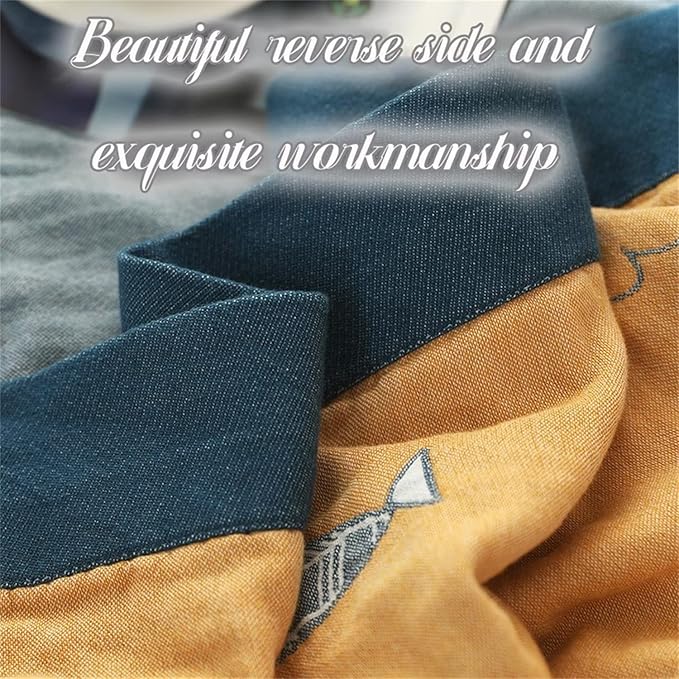 MSGKV Boho Throw Blanket 100% Cotton Woven Blanket - Image 5