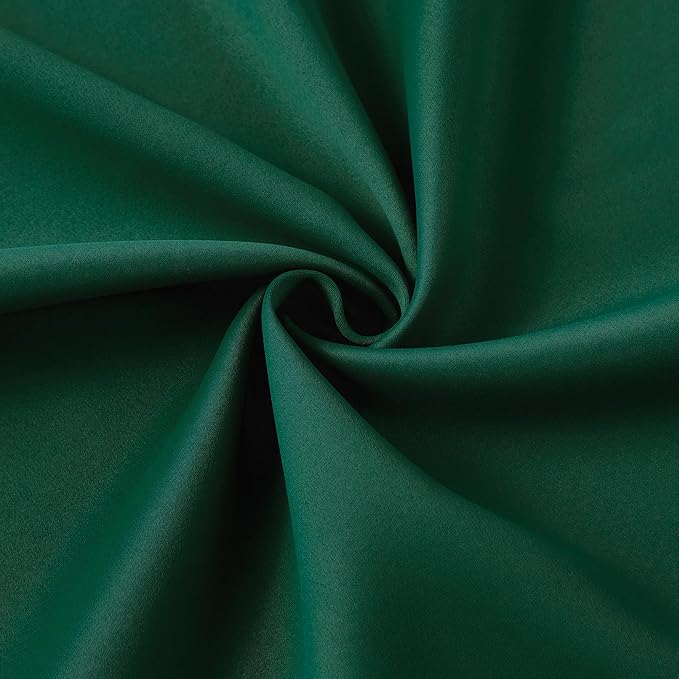 KEQIAOSUOCAI Emerald Hunter Green Curtains 102 Inches Long 2 Panels Set - Image 7