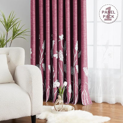 Melodieux Extra Wide Embroidery Curtain - Image 5