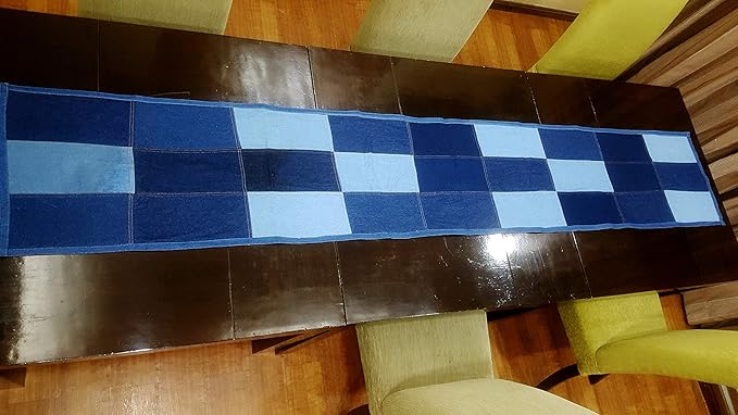 AAYU Denim Table Runner / Bed Runners 108" | Solid and Mixed Reversible 17-18 - Image 7