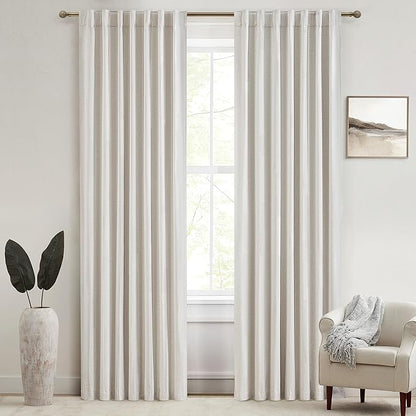 100% Blackout Curtains 90 Inches Long by QJMYDECO