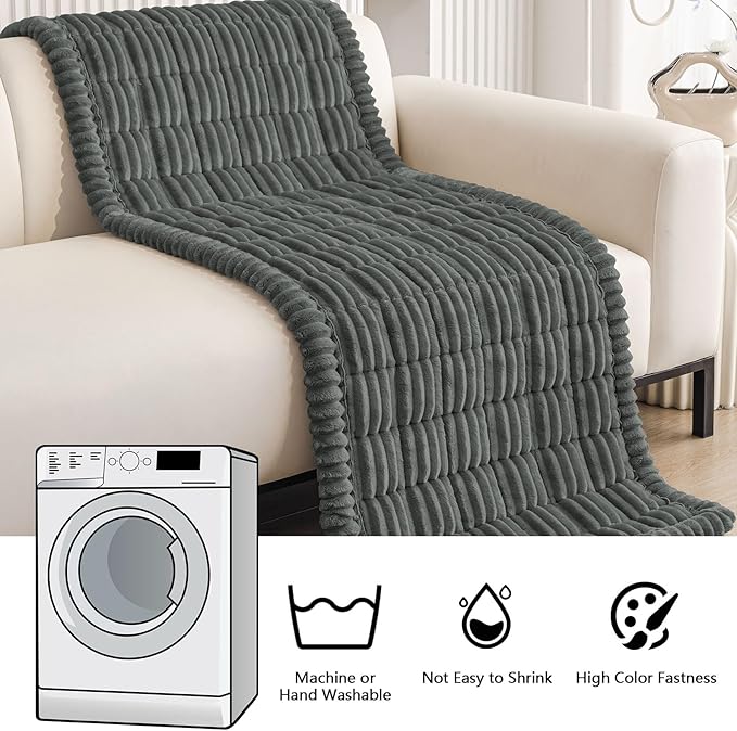 Smiry Couch Cover for Dogs Washable, Non Slip Fuzzy Pet Couch Covers for 3 - Image 6