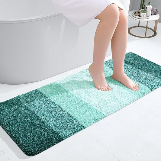 OLANLY Bathroom Runner Rugs 47x17, Extra Soft Absorbent Microfiber Bath Rugs by OLANLY