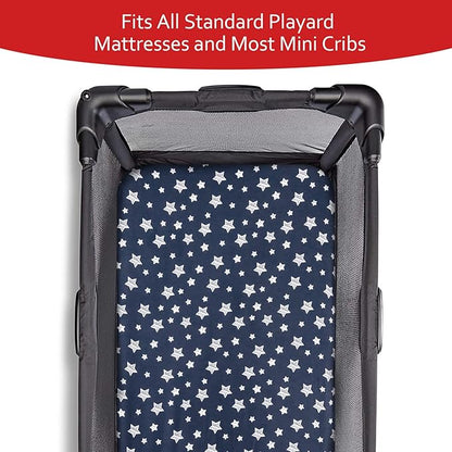 Pack and Play Sheets Boys, 4 Pack Mini Crib Sheets, Stretchy Pack and Play - Image 3