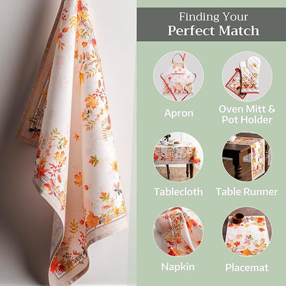 Maison d' Hermine Kitchen Towels Set of 3 100% Cotton 20" x 27.5" Reusable - Image 6