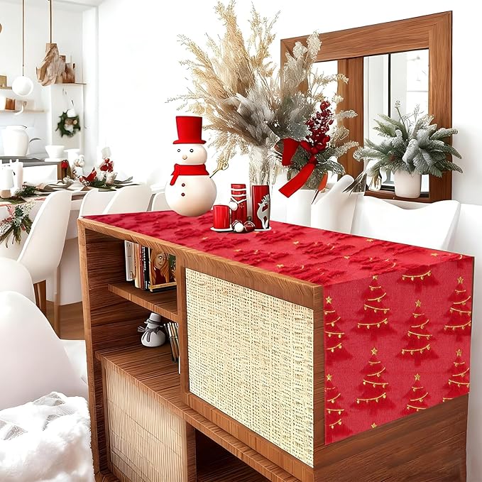 IVAPUPU Christmas Table Runner for Winter Holiday - Image 4