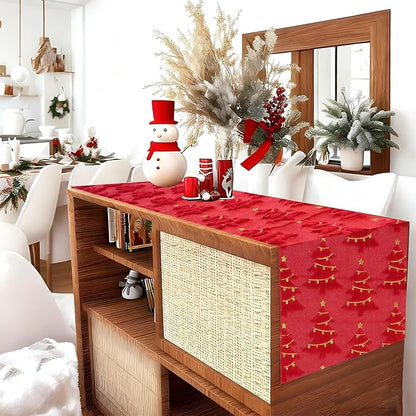 IVAPUPU Christmas Table Runner for Winter Holiday - Image 4