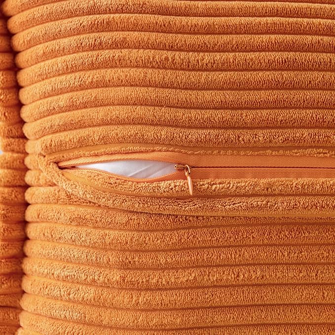 MIULEE Burnt Orange Decorative Throw Pillow Covers - Image 3