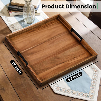 joy&grace large ottoman tray for living room and, close-up detail