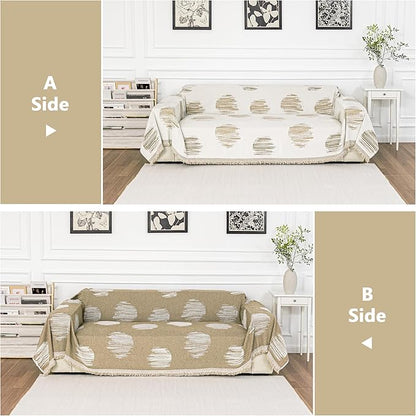 MEETSKY Sofa Covers for Dogs Sofa Covers for 2 Cushion Couch Sofa Chenille Sofa - Image 2