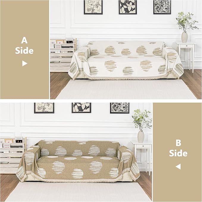 MEETSKY Couch Cover for Dogs Sofa Covers Washable, Simple Modern Geometric - Image 4