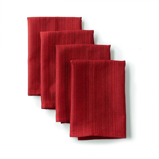 Benson Mills Cameron Textured Fabric Cloth Napkins, - Image 4