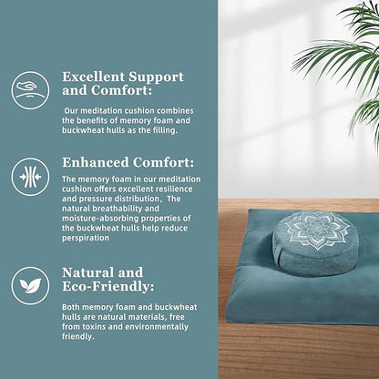 Meditation Zafu Cushion Set - Image 4
