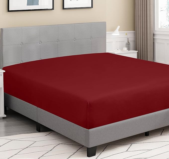 ROYALE LINENS 300 Thread Count 100% Long Staple Combed Cotton Fitted Sheet Queen - Image 4