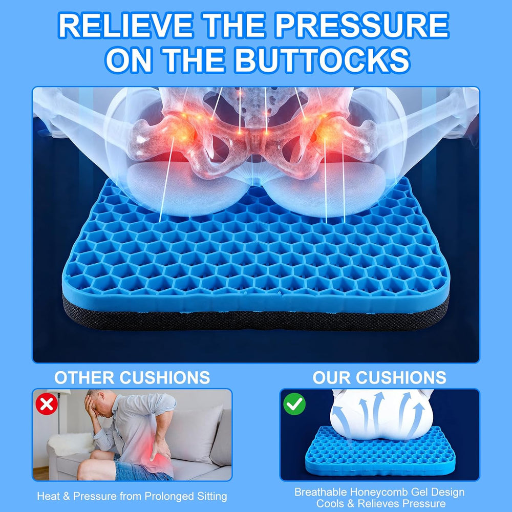 Gel Airplane Seat Cushion,Foldable Travel Seat Cushion,Portable Comfort