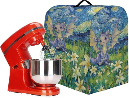 Cartoon Dragon Starry Night Stand Mixer Cover Dust Protector Cover Compatible - Image 3