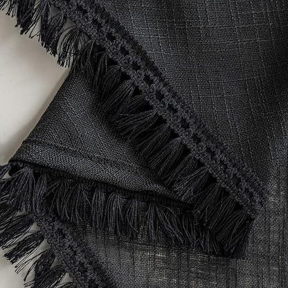 Beda Home Tassel Linen Textured Swag Valances - Image 4