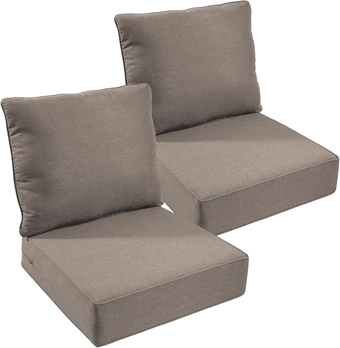Outdoor Chair Cushions, 6 inch Thick Seat Cushion by moosprr