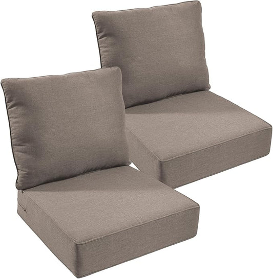 Outdoor Chair Cushions, 6 inch Thick Seat Cushion by moosprr