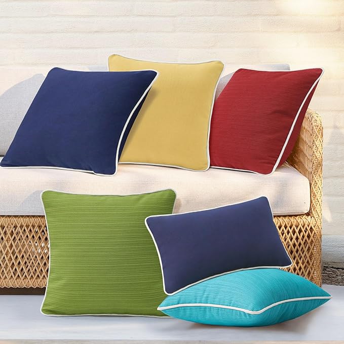 Decorative Outdoor Water Repellent Throw Pillows - Image 5