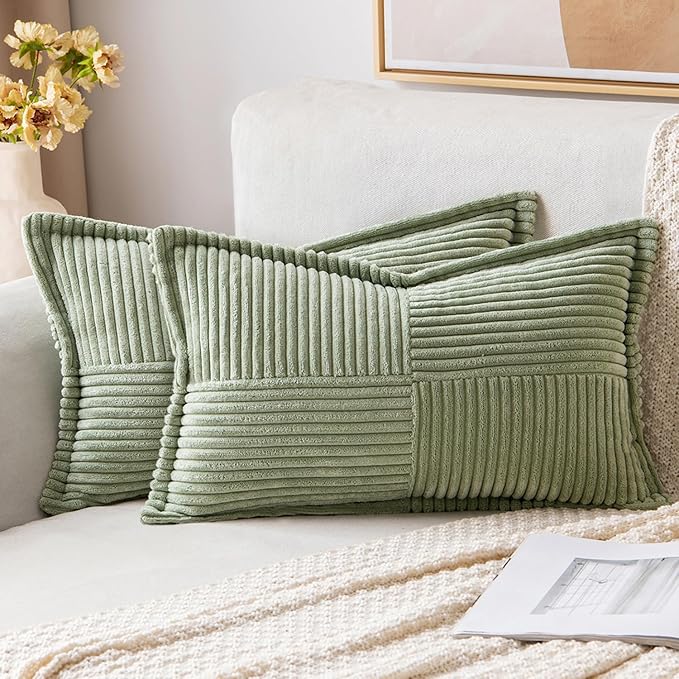 MIULEE Decorative Lumbar Throw Pillow Covers by MIULEE