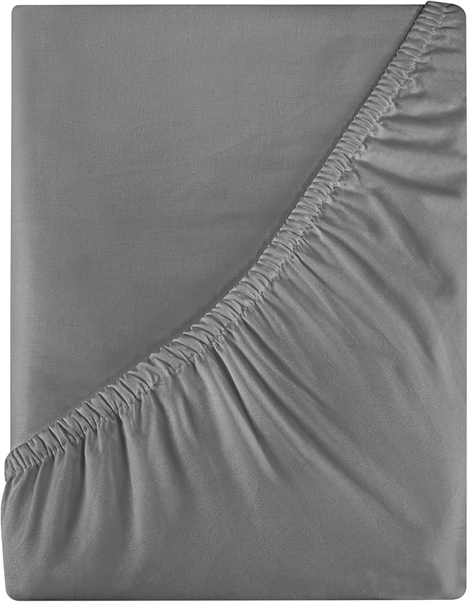 Royale Linens 400 Thread Count 100% American Grown Cotton Fitted Sheet Twin Size by ROYALELINENS