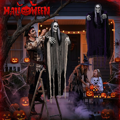 3 Pack Halloween Hanging Skeleton Decorations Outdoor Indoor Yard