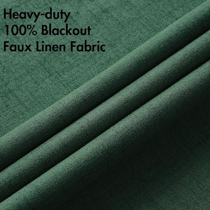 MIULEE 100% Blackout Linen Curtains - Image 5