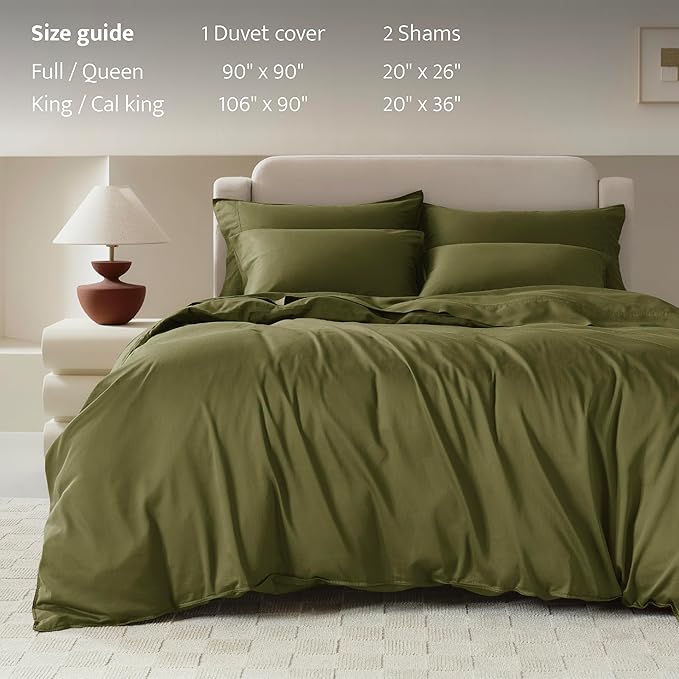 Double Stitch Cotton Tencel Duvet Cover - Image 5