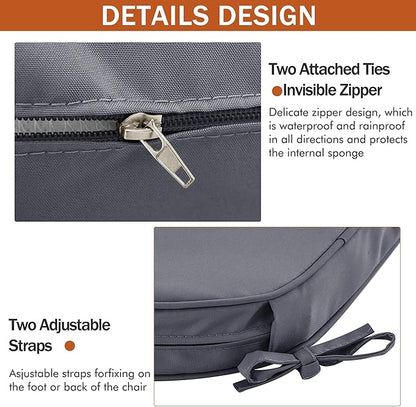 Outdoor Chair Cushions Set of 4 Waterproof Patio Chair Cushions - Image 9