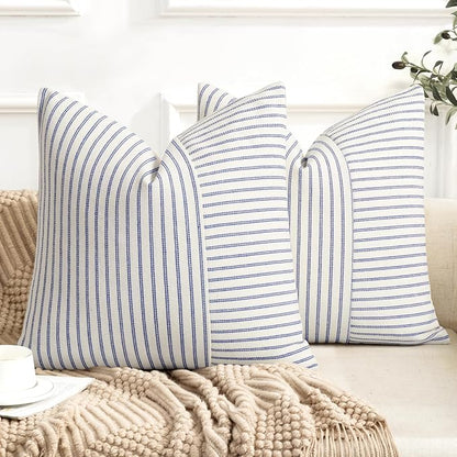 YCOLL Farmhouse Pillow Covers 24x24, Modern Accent Square Throw Pillow Covers by PillowCoversExpert